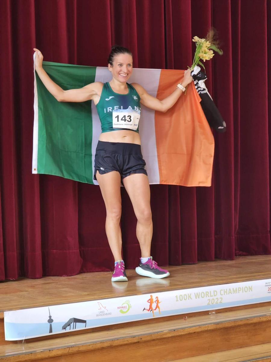 Caitriona Jennings of Ireland who broke the W40 World Record